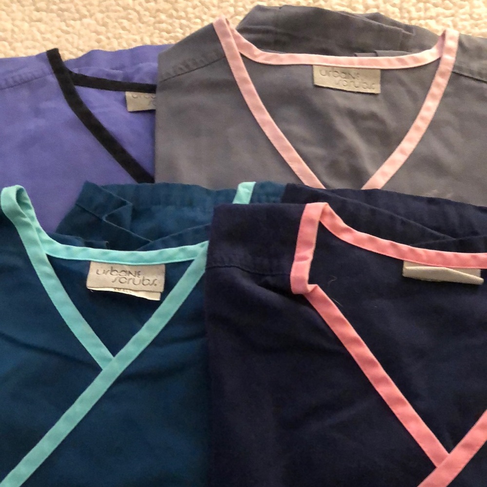 Variety of Urbane and Dickies scrubs.